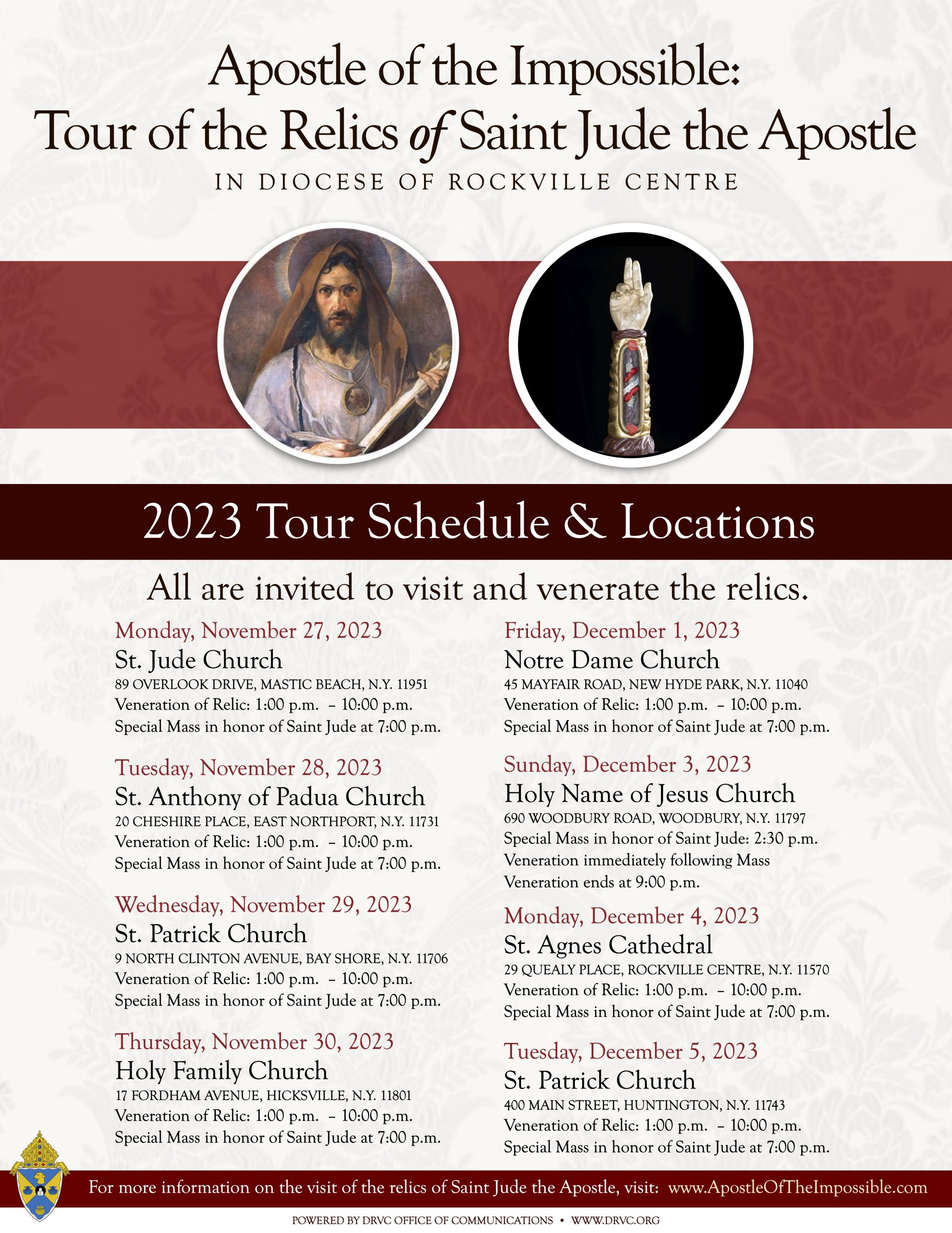 St. Jude Tour of Relic
